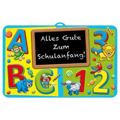 Cartello per porta scrivibile ABC per feste per bambini - 58x38 cm