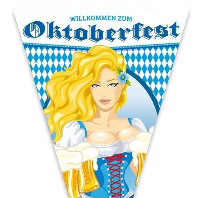 Oktober Bier Festival Bierpullen Mega Vlag - 90x150cm