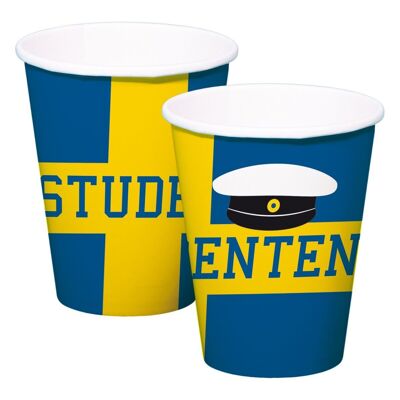 Student Party Cups 250ml - 8 pieces
