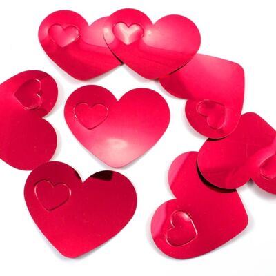 Tischkonfetti XL Rote Herzen