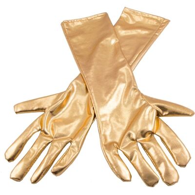 Handschuhe Metallic-Gold