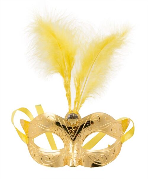 Venetiaans masker metallic goud