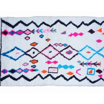 Berber carpet from Morocco pink, black