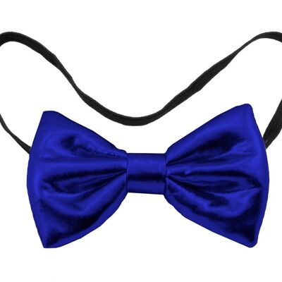 Bow tie metallic blue