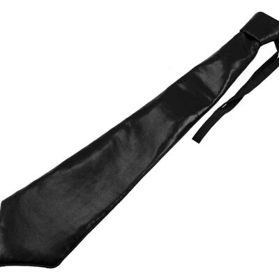 Cravate noir métallisé