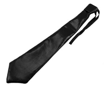 Cravate noir métallisé