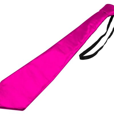 Necktie metallic magenta