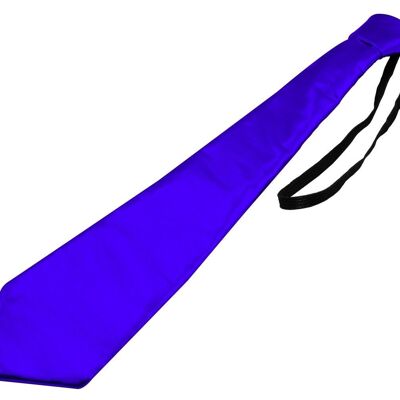 Cravate bleu métallisé
