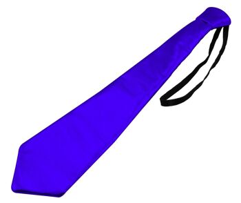 Cravate bleu métallisé