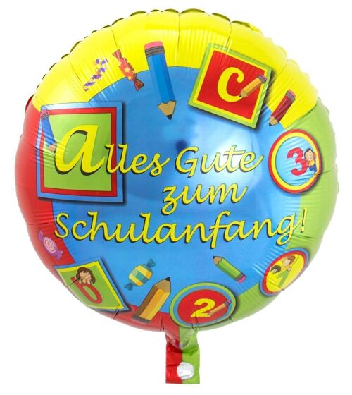 Schulanfang Folieballon - 45cm