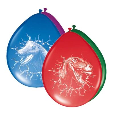 Dinosaurier-Ballons - Packung mit 6