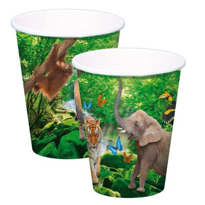 Safari Partybecher 250ml - 8 Stück