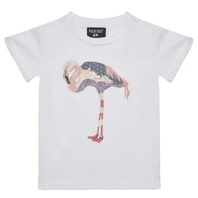 Flamingo Tee White