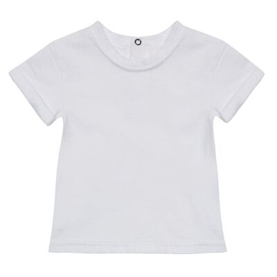 T-shirt uni blanc glace