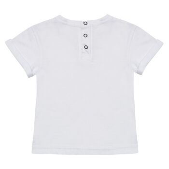 T-shirt uni blanc glace 2