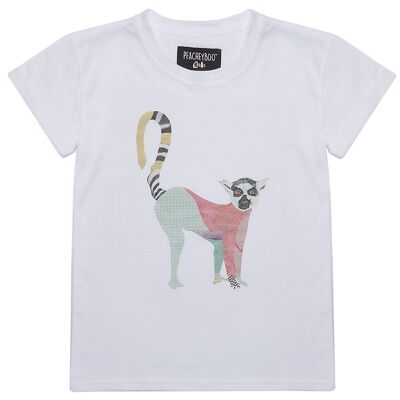 T-shirt Lemur Blanc