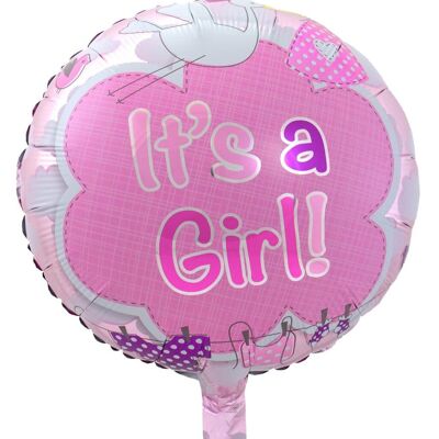 Ballon Hélium Naissance C'est une Fille 43cm