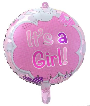 Ballon Hélium Naissance C'est une Fille 43cm