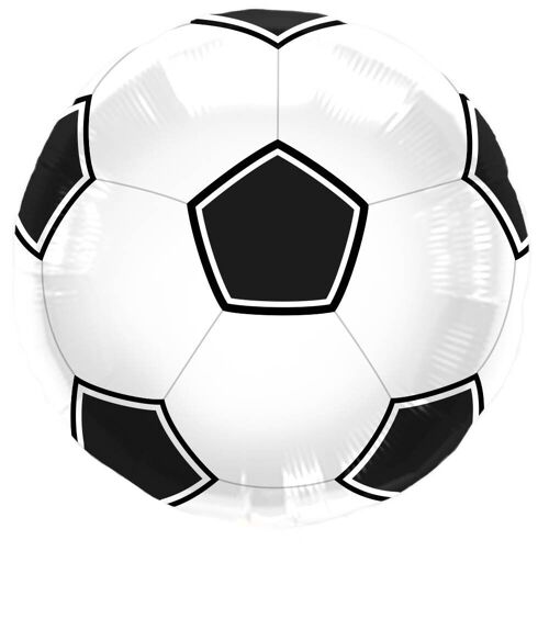 Voetbal Ballon Zwart/Wit 43cm