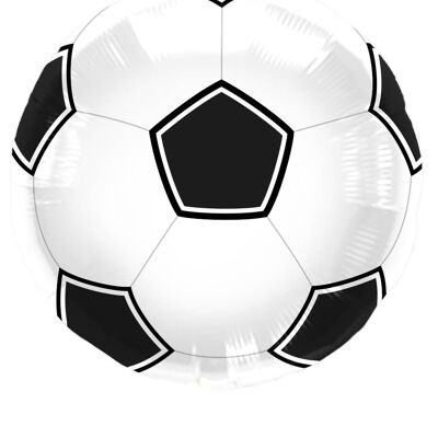 Balón de Fútbol Negro/Blanco 43cm