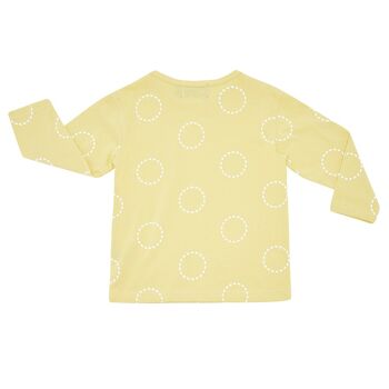 T-shirt à manches longues et cercles moutarde 2