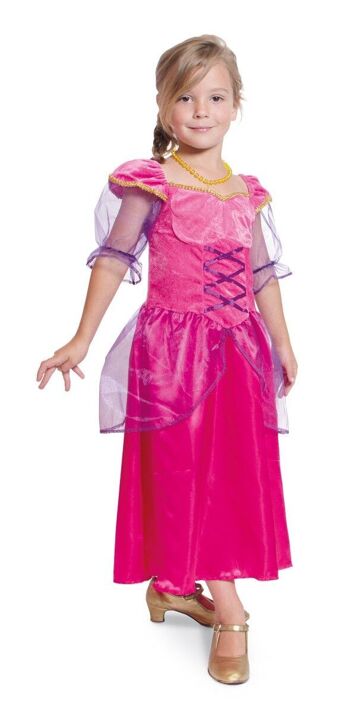 Robe de Princesse Rose Royal - Taille Enfant M