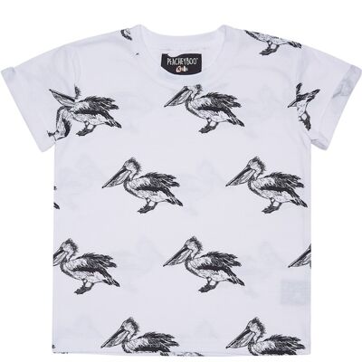 T-shirt Pelican Blanc
