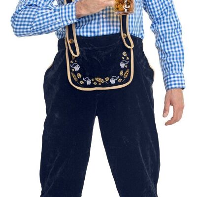 Lederhose Blau Oktoberfest Herren - Größe M-L