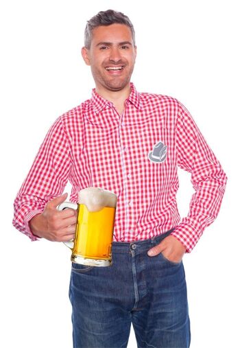 Chemise du festival de la bière d'octobre rouge Taille M-L
