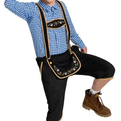 Zwarte Lederhosen - maat XL - XXL