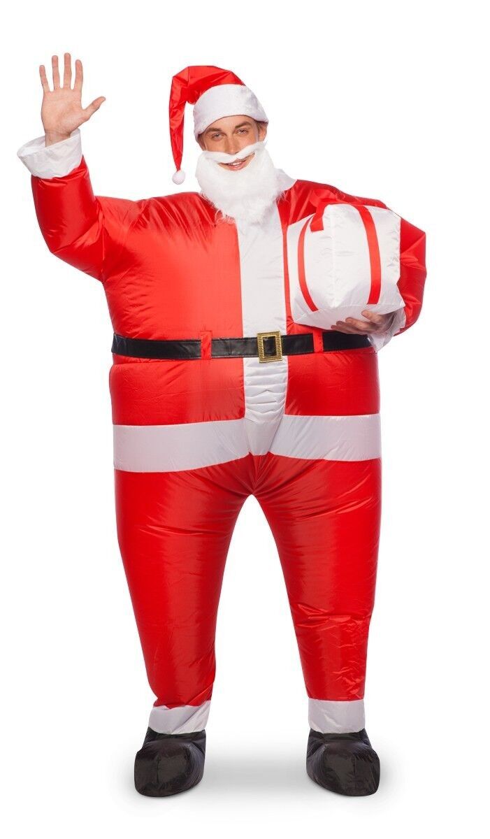 Aufblasbares Weihnachtsmann-Kostüm