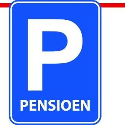 Linea di bandiera del segnale di parcheggio per i pensionati - 10 metri