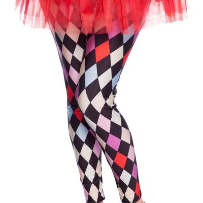 Leggings mit Clown-Karos