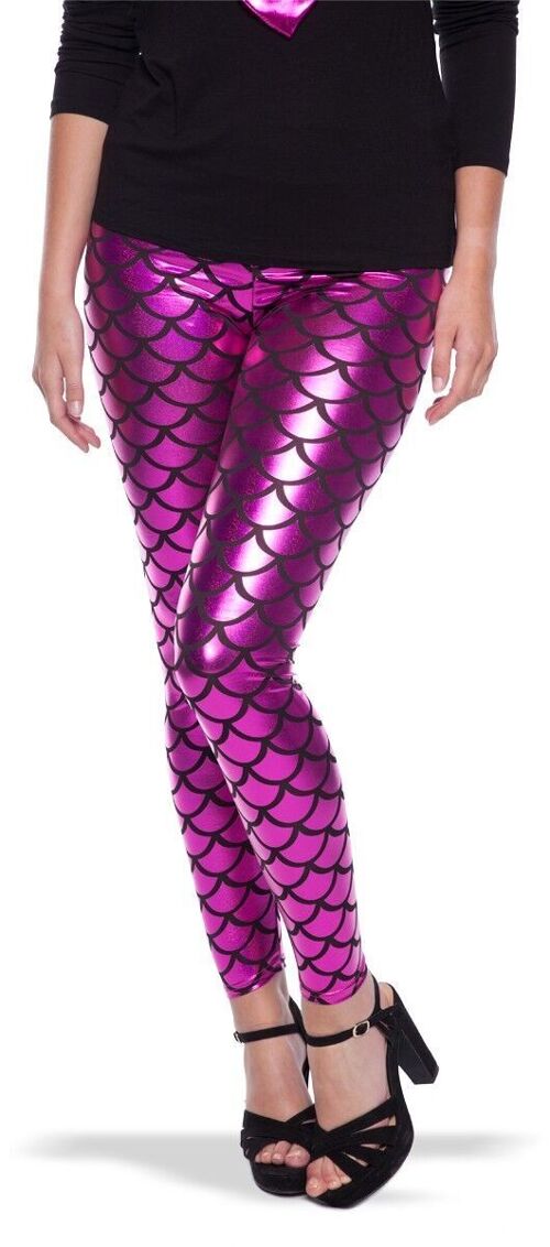 Roze Metallic Zeemeermin Legging