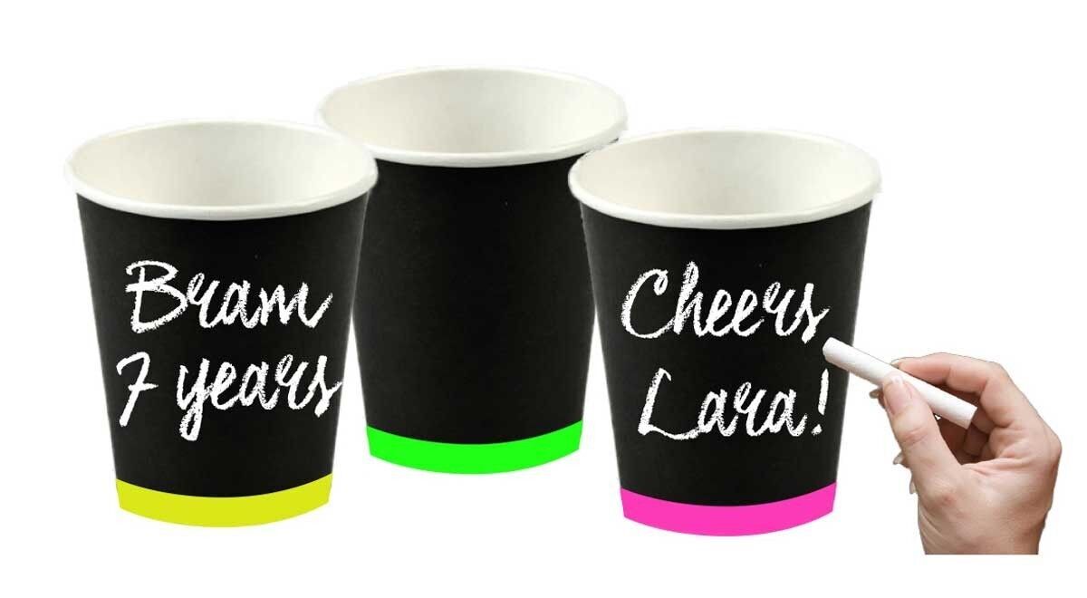 Bicchieri per feste scrivibili - 6 pezzi