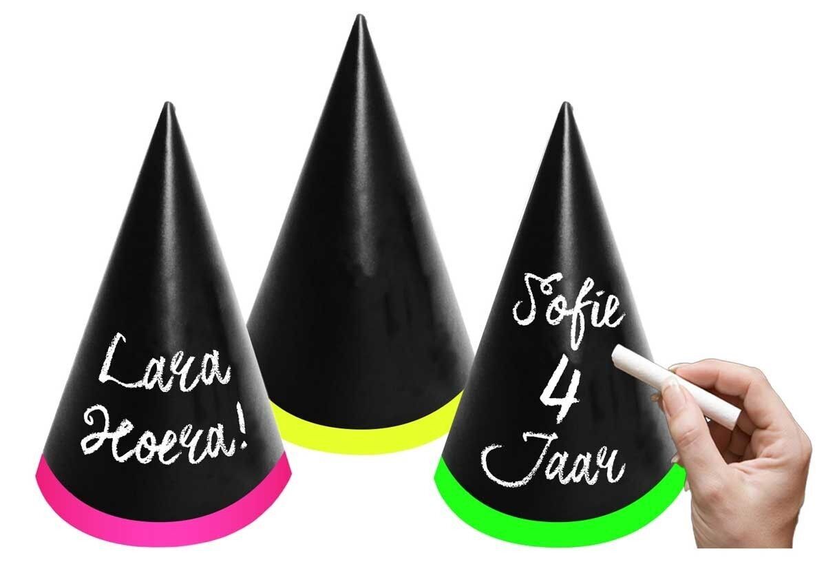 Writable Party Hats - 6 Pieces