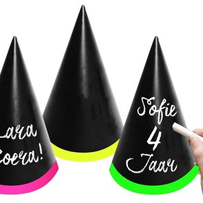 Writable Party Hats - 6 Pieces