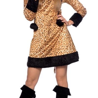 Sexy Panther Dress with Hood and Tail S-M