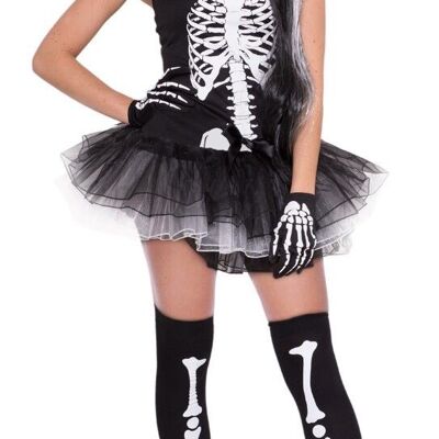 Vestido Esqueleto Mujer - Talla L-XL