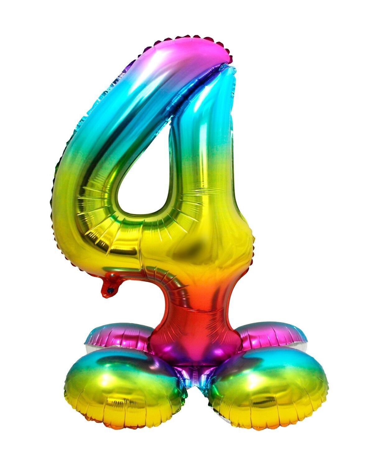 Palloncino in Stagnola Numero 4 Arcobaleno - 72 cm