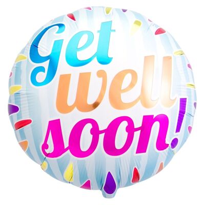 Foil Balloon Get Well Soon Multicolored - 45cm