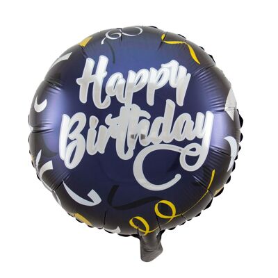 Ballon aluminium joyeux anniversaire - 45 cm