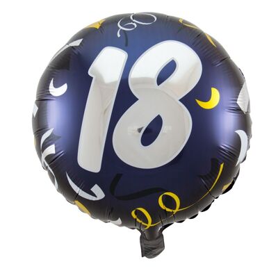 18 Jahre Stilvolle Party Folienballon - 45cm