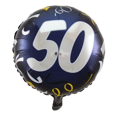 50 Jahre Stilvolle Party Folienballon - 45cm
