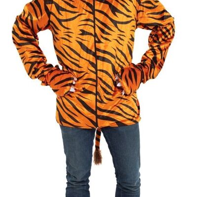 Tiger Jacket with Tail Adults - size XL-XXL
