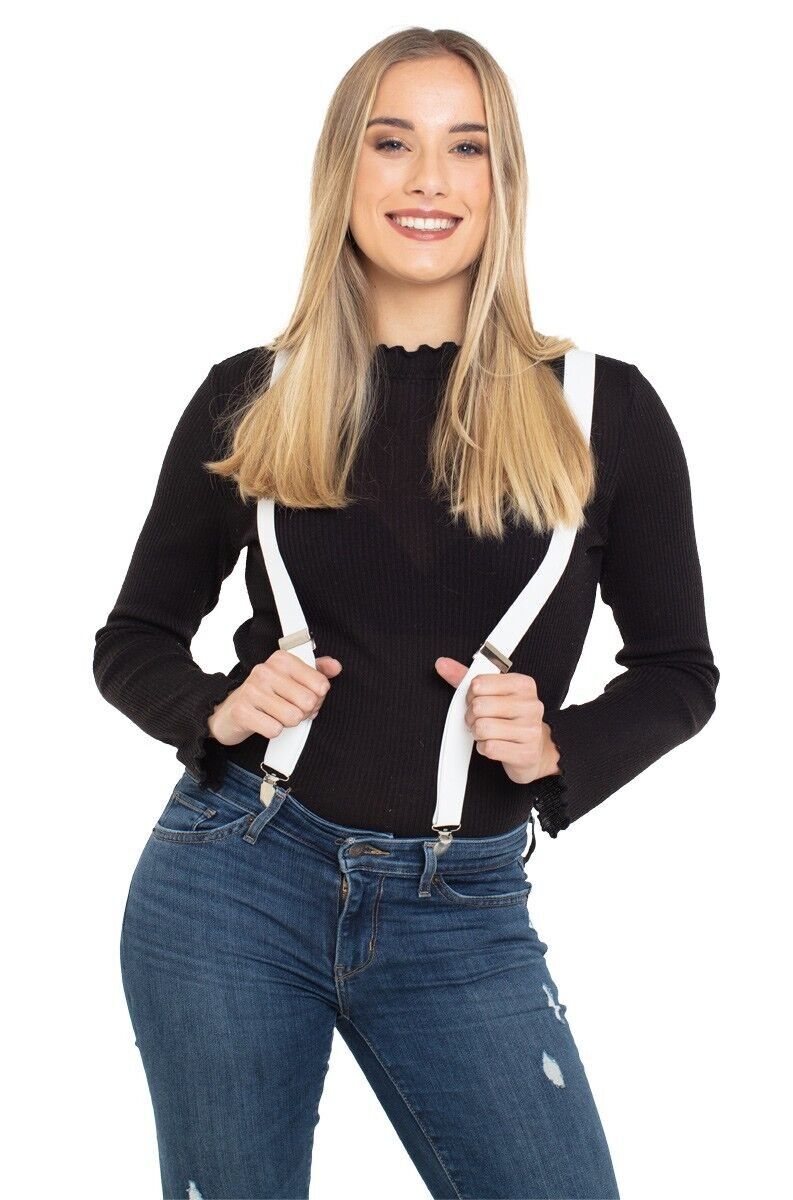 Bretelle bianche per adulti