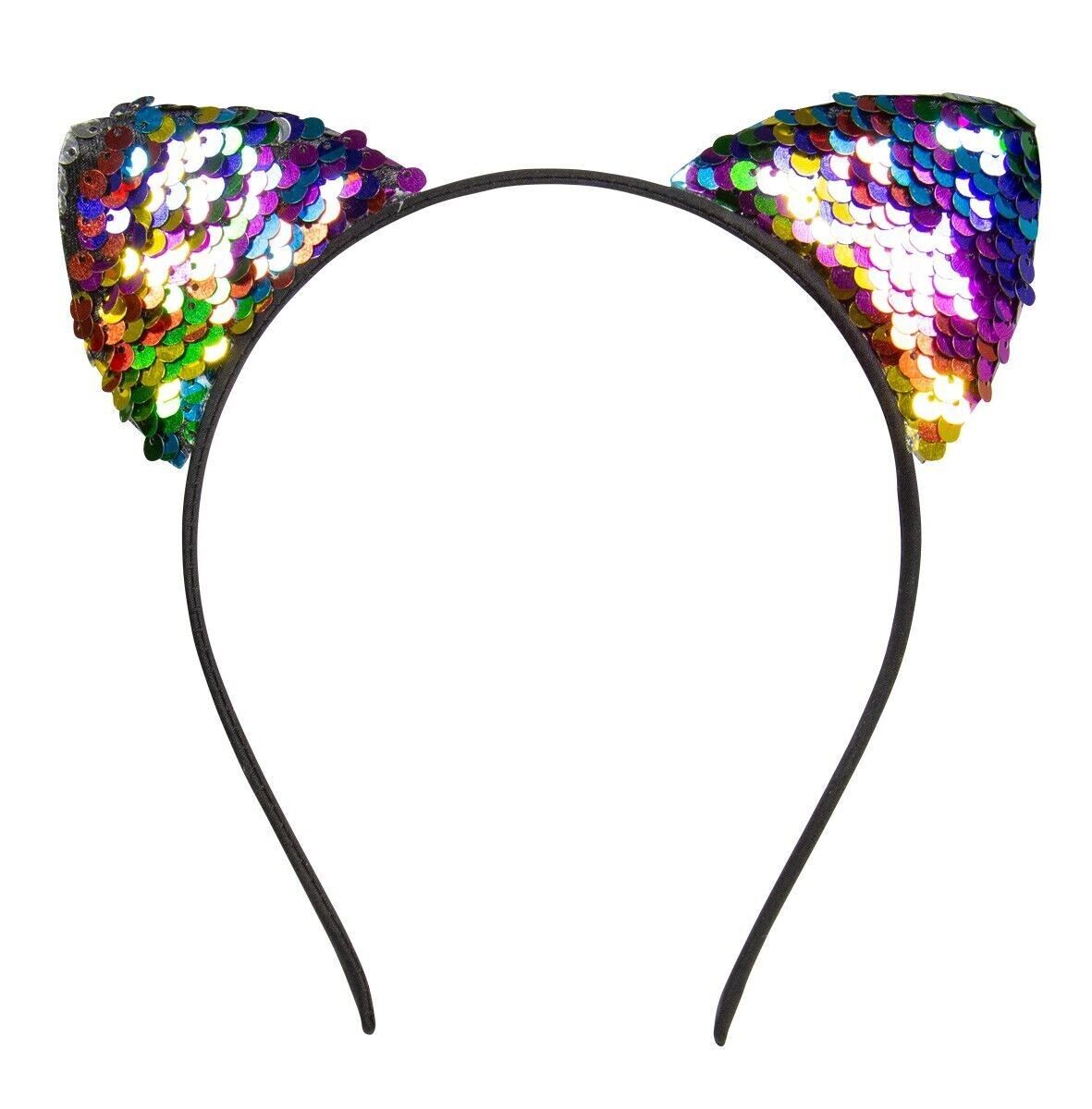 Tiara Katze Wendepailletten Mehrfarbig