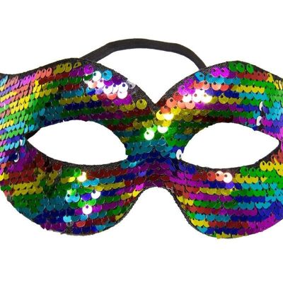 Masque pour les Yeux Paillettes Réversibles Multicolore