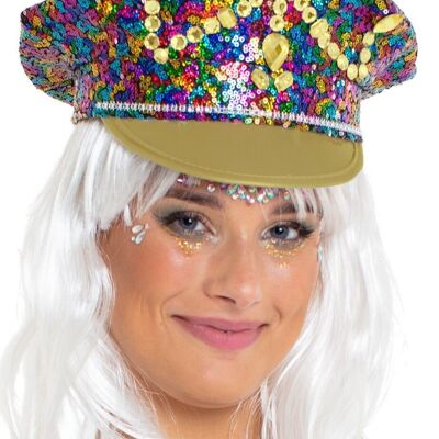 Cappello della polizia Deluxe multicolore
