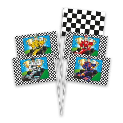 Banderas onduladas de Fórmula 1 - 8 piezas